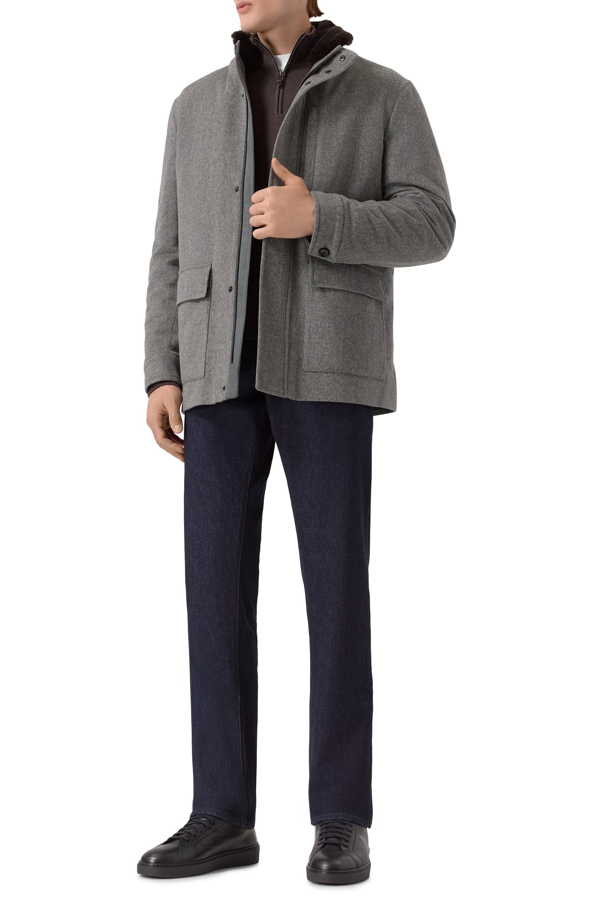 Кожаные кеды reddik ii MAGNANNI черного цвета по цене 56500 руб., арт. 24722/B0WEN, фото 2 Кожаные кеды reddik ii MAGNANNI, арт. 24722/B0WEN, фото 2