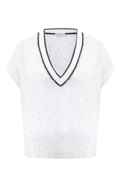 Женский льняной жилет BRUNELLO CUCINELLI, арт. MC055B1305