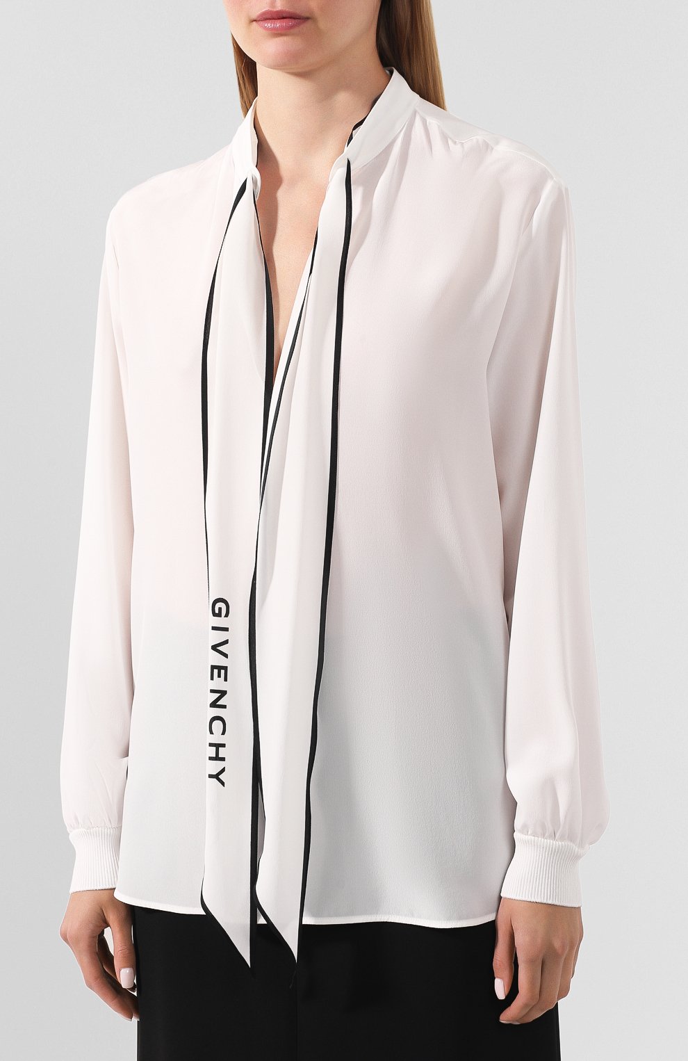 Шелковая блузка GIVENCHY, арт. BW60FG12EH, фото 3