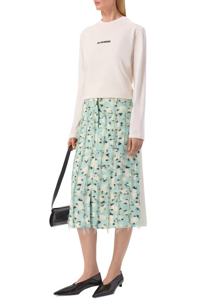 Женская хлопковый лонгслив JIL SANDER, арт. J02GC0141/J20103