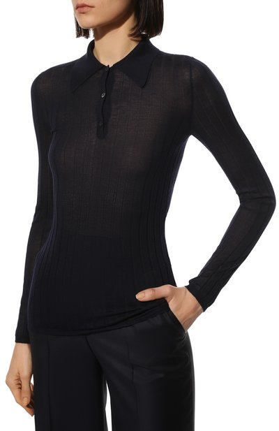 Поло из кашемира и шелка PRADA, арт. P24A1O-5U4-F0008-201, фото 3