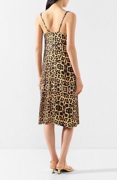 Платье из вискозы DRIES VAN NOTEN леопардового цвета по цене 78200 руб., арт. 201-11057-9162, фото 4 Платье из вискозы DRIES VAN NOTEN, арт. 201-11057-9162, фото 4