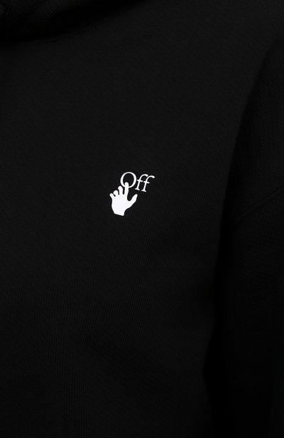 Хлопковое худи OFF-WHITE, арт. 0WBB032E20JER0011055, фото 5
