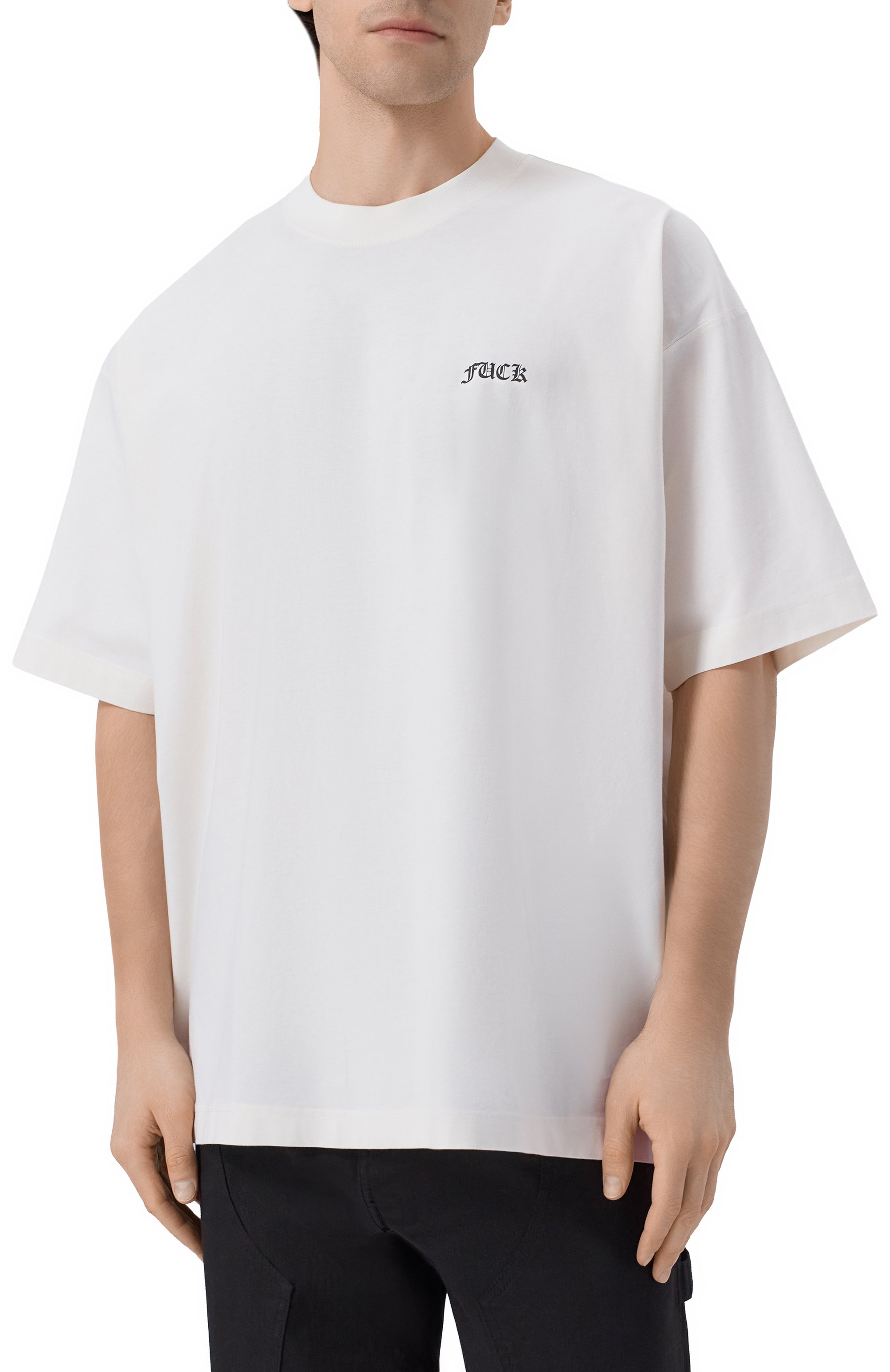 Хлопковая футболка VETEMENTS, арт. ME76TR188V/1200 LIGHT JERSEY, фото 4