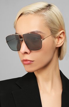 Женские солнцезащитные очки DIOR EYEWEAR темно-серого цвета, арт. DI0RM0NSIEUR2 XWY | Фото 2 (Тип очков: С/з; Региональные ограничения белый список (Axapta Mercury): RU, Не проставлено; Нос: Не проставлено; Очки форма: D-форма, Квадратные; Оптика Гендер: оптика-женское)