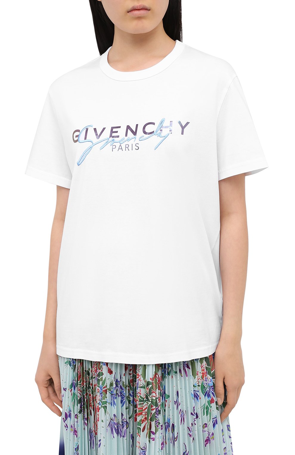 Хлопковая футболка GIVENCHY, арт. BW707Z3Z3Q, фото 3