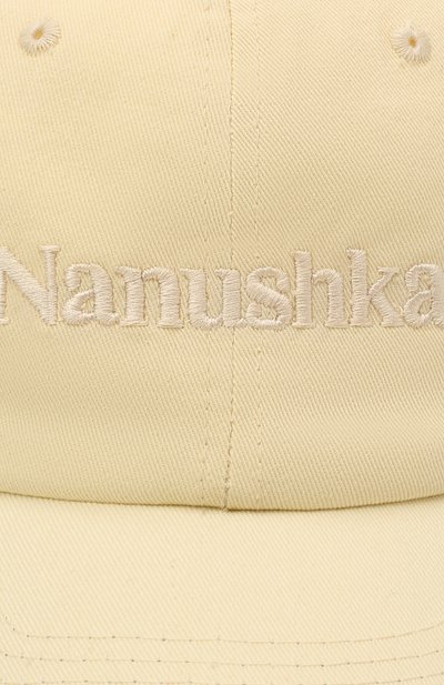 Хлопковая бейсболка NANUSHKA, арт. VAL_CREME_C0TT0N CANVAS, фото 3