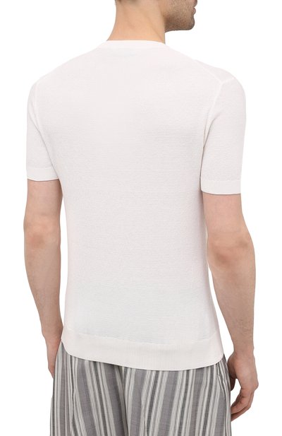 Джемпер из хлопка и шелка IL BORGO CASHMERE кремового цвета по цене 33600 руб., арт. 55-821G0, фото 4 Джемпер из хлопка и шелка IL BORGO CASHMERE, арт. 55-821G0, фото 4