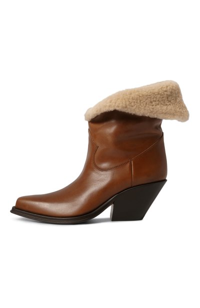 Кожаные казаки azelan CHLOÉ темно-коричневого цвета по цене 183500 руб., арт. CH26W20N2H, фото 4 Кожаные казаки azelan CHLOÉ, арт. CH26W20N2H, фото 4