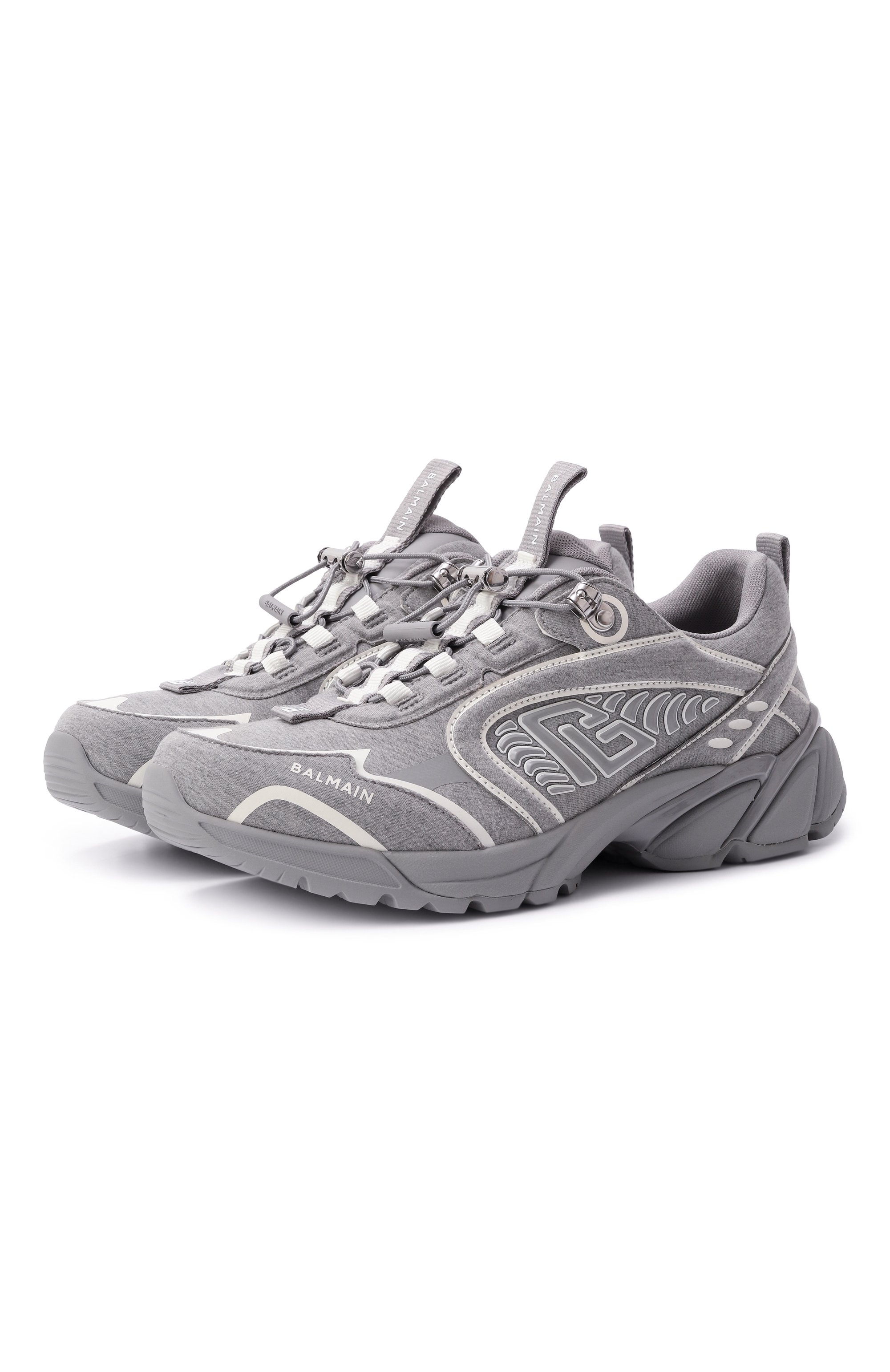Текстильные кроссовки cosmic dust BALMAIN, арт. EM1VI357/TMG0, фото 1