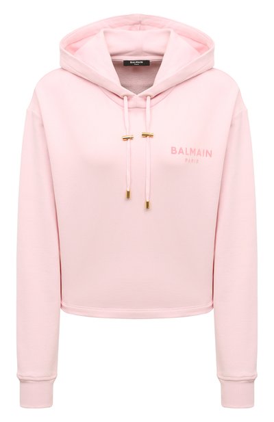 Женский хлопковое худи BALMAIN, арт. DF1JP040/BB01