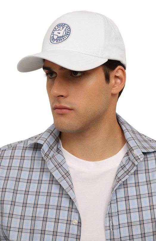 Хлопковая бейсболка HUGO Blue Белый, фото 2