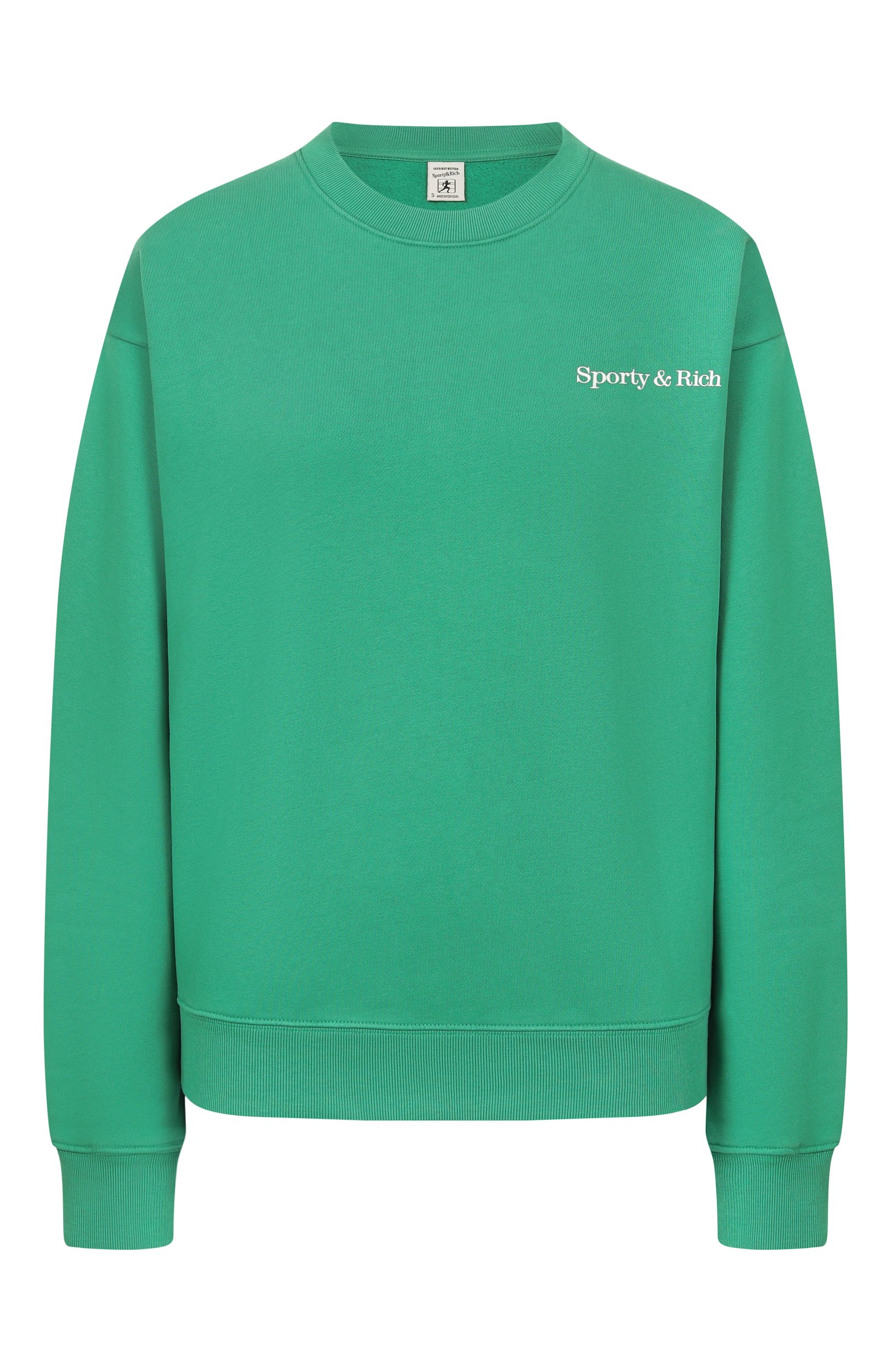 Хлопковый свтшот SPORTY AND RICH, арт. ST09873086GR19, фото 1