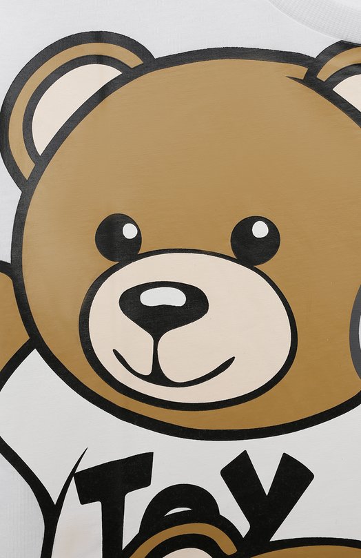 

Хлопковая футболка Moschino, Серый