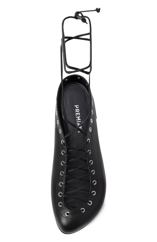 Кожаные балетки Premiata M7349/DIAM0ND Чёрный  M7349/DIAM0ND Фото 6