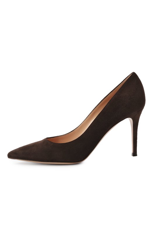 Замшевые туфли Gianvito 85 Gianvito Rossi G24580.85RIC.CAMM0KA Коричневый  G24580.85RIC.CAMM0KA Фото 4