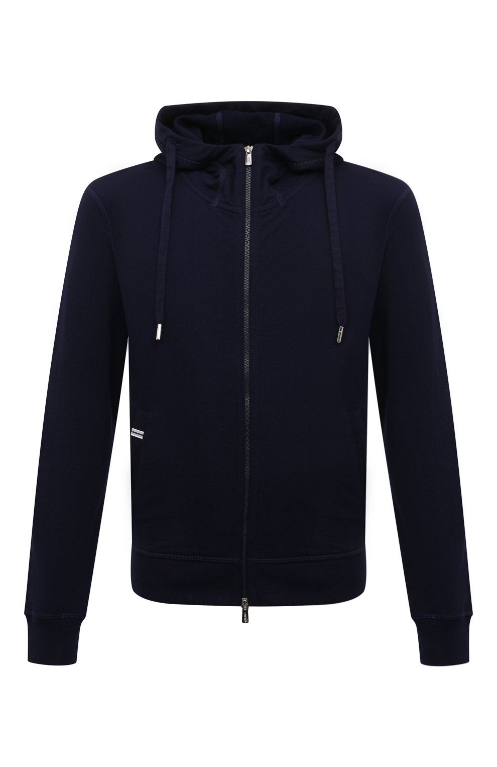 Хлопковая толстовка FEDELI темно-синего цвета по цене 59950 руб., арт. 7UI00642, фото 1 Хлопковая толстовка FEDELI, арт. 7UI00642, фото 1