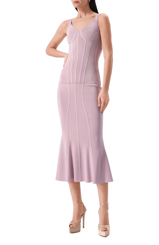 Топ из вискозы Nina Ricci 25PMPU006/ML0569 Розовый  25PMPU006/ML0569 Фото 2