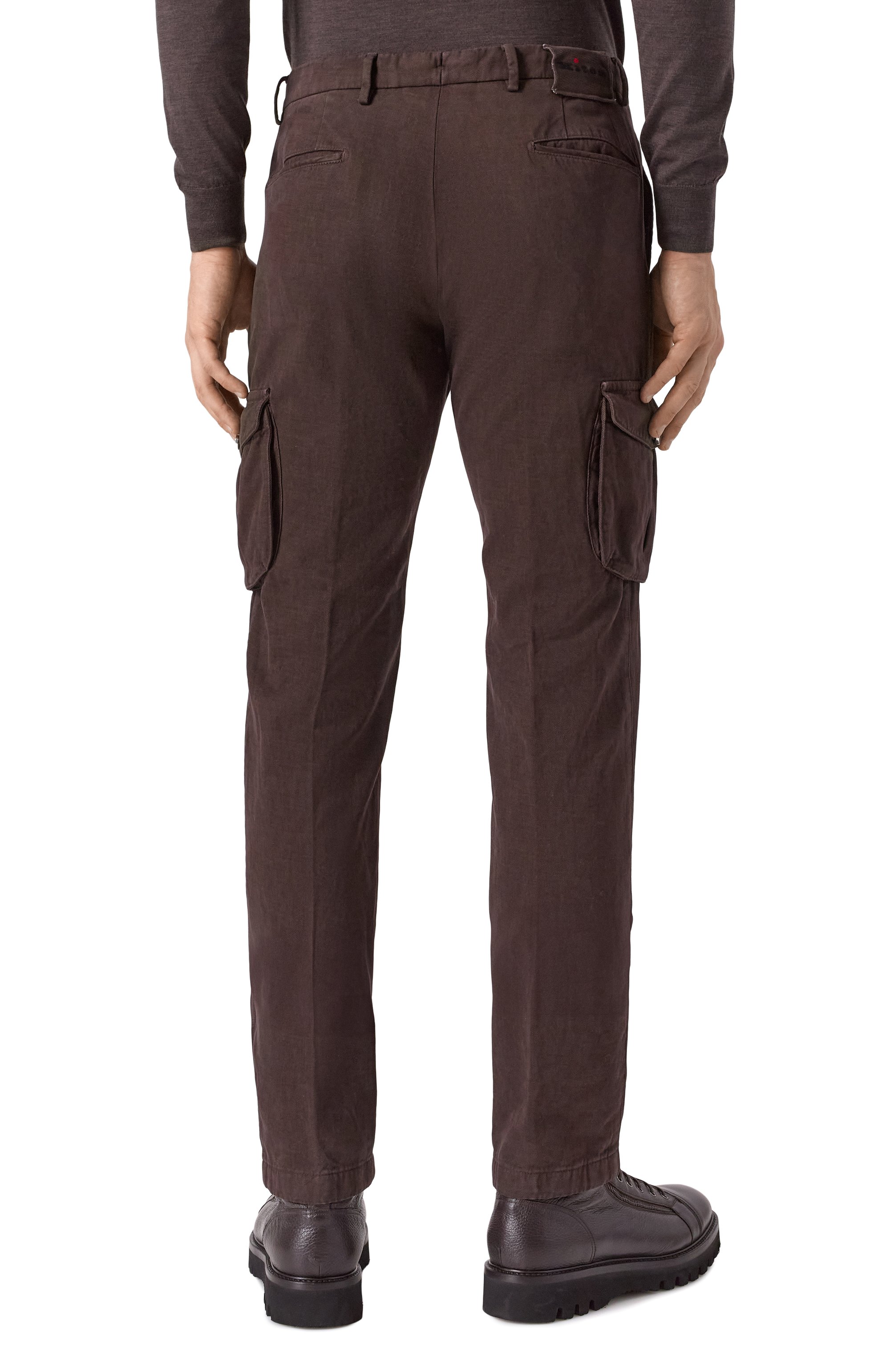 Брюки-карго из хлопка и кашемира KITON, арт. UFPPCAK0102F15, фото 4