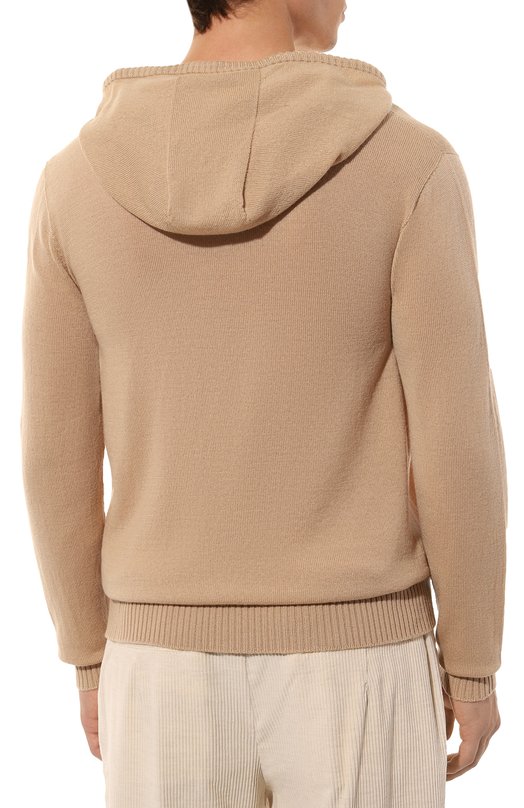 

Шерстяное худи Il Borgo Cashmere, Бежевый