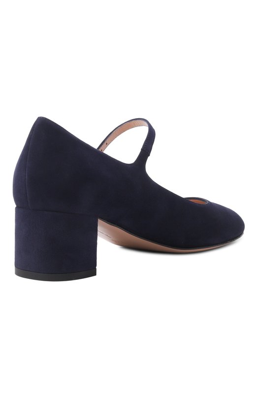 Замшевые туфли Mary Ribbon 45 Gianvito Rossi G22358.45RIC.CAMDENI Синий  G22358.45RIC.CAMDENI Фото 5