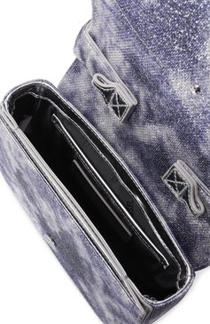 Женская сумка 1dr DIESEL светло-фиолетового цвета, арт. X08396/P2197 | Фото 5 (Драгоценные камни: Проставлено; Материал сплава: Проставлено; Материал: Экокожа, Текстиль; Размер: mini; Ремень/цепочка: На ремешке)