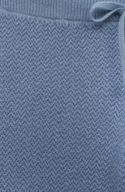 Кашемировые джоггеры GIORGETTI CASHMERE голубого цвета по цене 13950 руб., арт. MB613/T, фото 3 Кашемировые джоггеры GIORGETTI CASHMERE, арт. MB613/T, фото 3