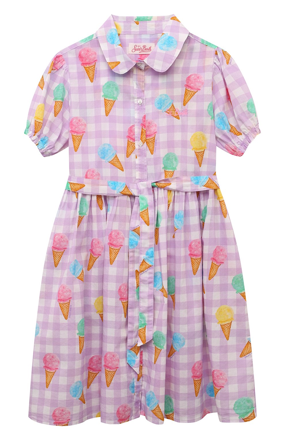 Хлопковое платье-рубашка MC2 SAINT BARTH, арт. STBK ANASTASIE JR/ANM001, фото 1