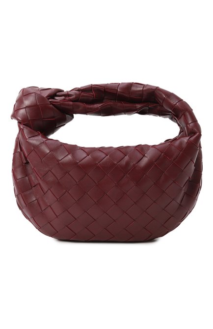 Женская сумка jodie mini BOTTEGA VENETA бордового цвета, арт. 651876/VCPP5 | Фото 1 (Материал: Натуральная кожа; Драгоценные камни: Проставлено; Размер: mini; Материал сплава: Проставлено)