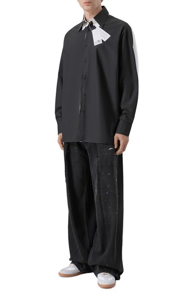 Хлопковая рубашка MM6, арт. SH2DT0028/M35256, фото 2