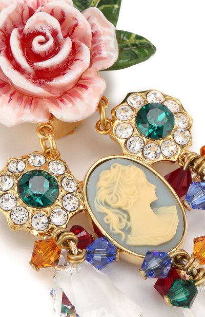 Серьги-клипсы с подвесками и кристаллами swarovski DOLCE & GABBANA, арт. WEK4P3/W1111, фото 3