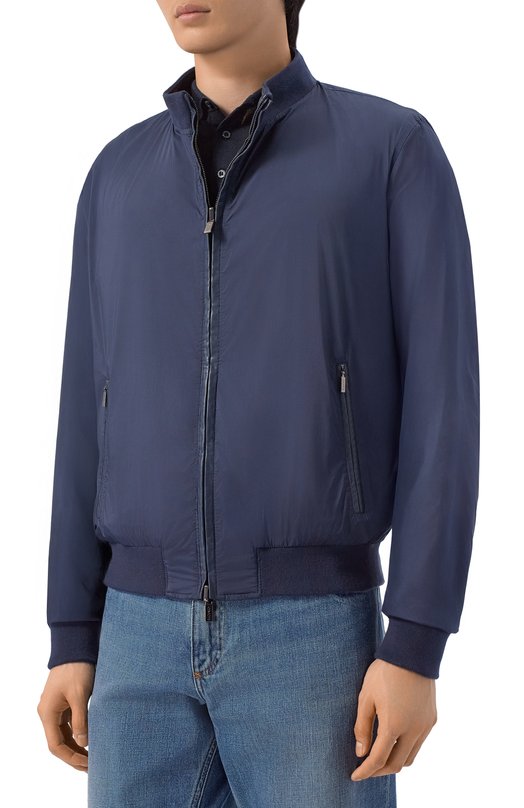 Двусторонний кожаный бомбер Gimo's 6S20.1.090.62R/112 Синий  6S20.1.090.62R/112 Фото 6