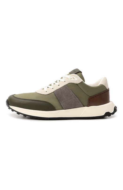 Комбинированные кроссовки Tod’s XXM63K0GT70U4I Хаки  XXM63K0GT70U4I Фото 4