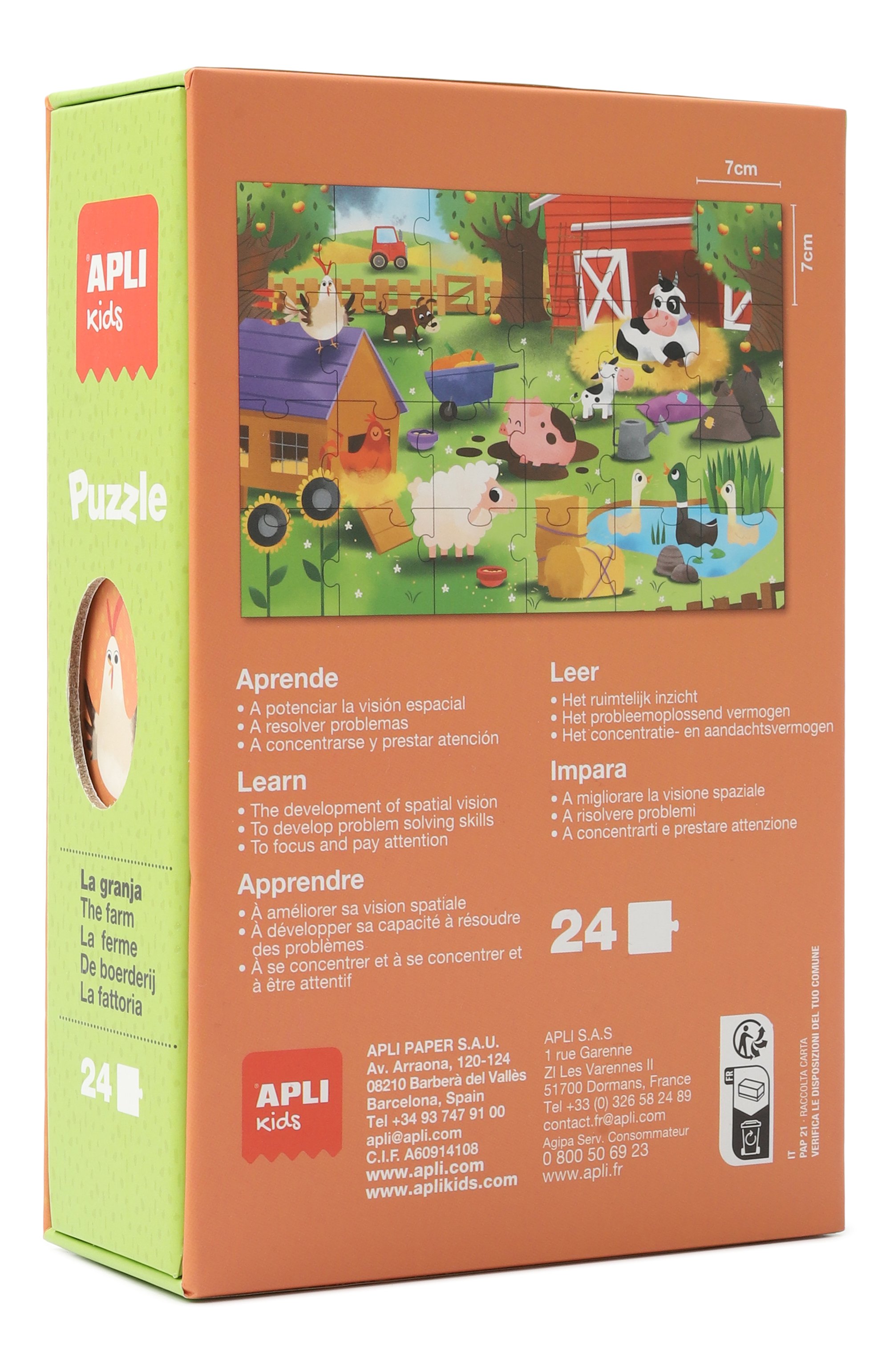 Мини-пазл ферма APLI KIDS, арт. 13859, фото 2