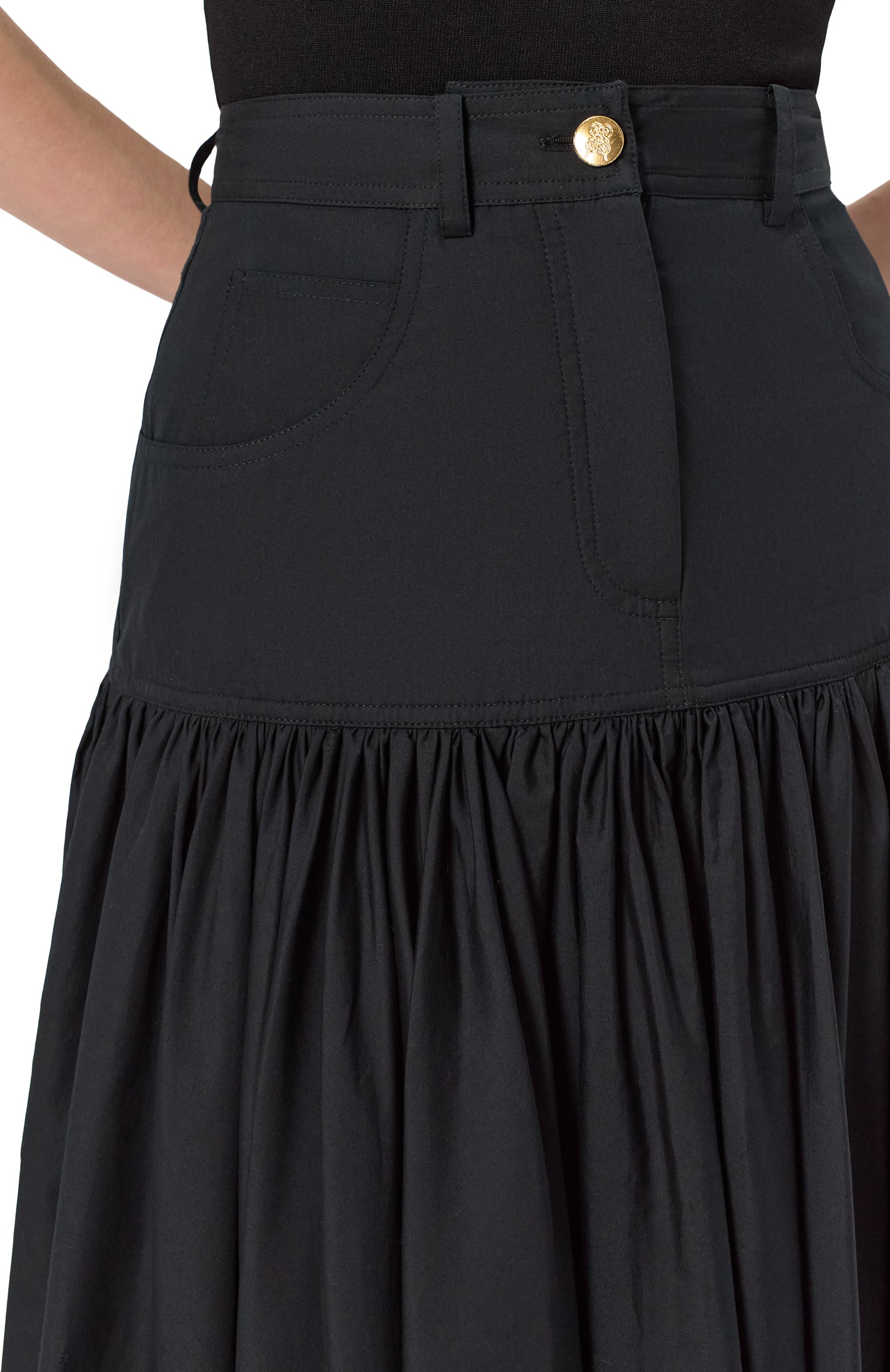 Хлопковая юбка GIAMBATTISTA VALLI, арт. 25SSSVCA2090/40P0P, фото 5