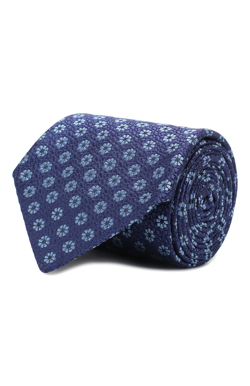Шелковый галстук CANALI синего цвета по цене 12700 руб., арт. 18/HJ02564, фото 1 Шелковый галстук CANALI, арт. 18/HJ02564, фото 1