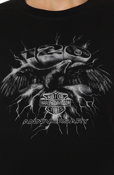 Хлопковая футболка 120th anniversary HARLEY-DAVIDSON, арт. 97553-23VW, фото 5