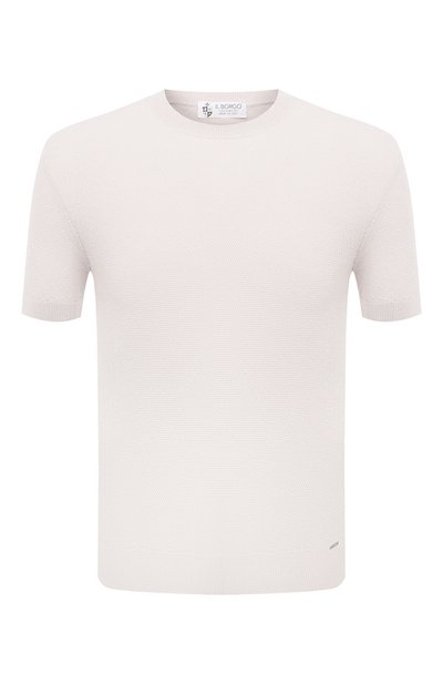 Джемпер из хлопка и шелка IL BORGO CASHMERE кремового цвета по цене 33600 руб., арт. 55-821G0, фото 1 Джемпер из хлопка и шелка IL BORGO CASHMERE, арт. 55-821G0, фото 1