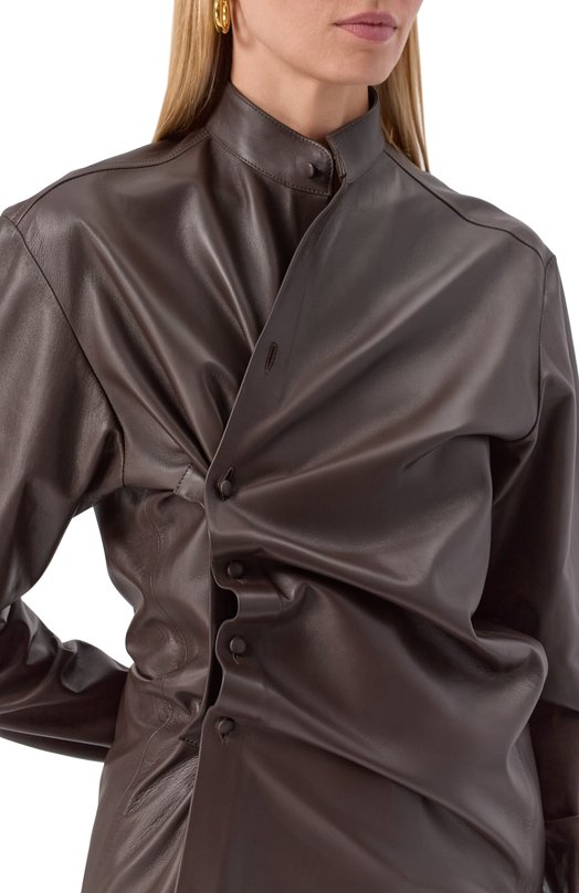 Кожаная рубашка Armarium ARMFWSH06/LE06 Коричневый  ARMFWSH06/LE06 Фото 5