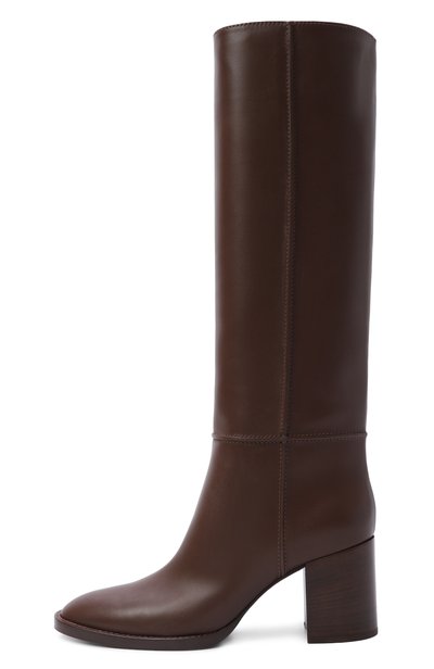 Кожаные сапоги étrier 70 GIANVITO ROSSI коричневого цвета по цене 283500 руб., арт. G80004.70CU0.VGIBR0W, фото 4 Кожаные сапоги étrier 70 GIANVITO ROSSI, арт. G80004.70CU0.VGIBR0W, фото 4