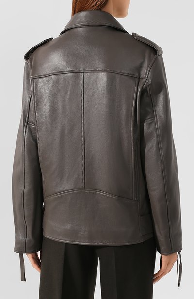 Кожаная куртка с поясом ACNE STUDIOS, арт. A70004, фото 4