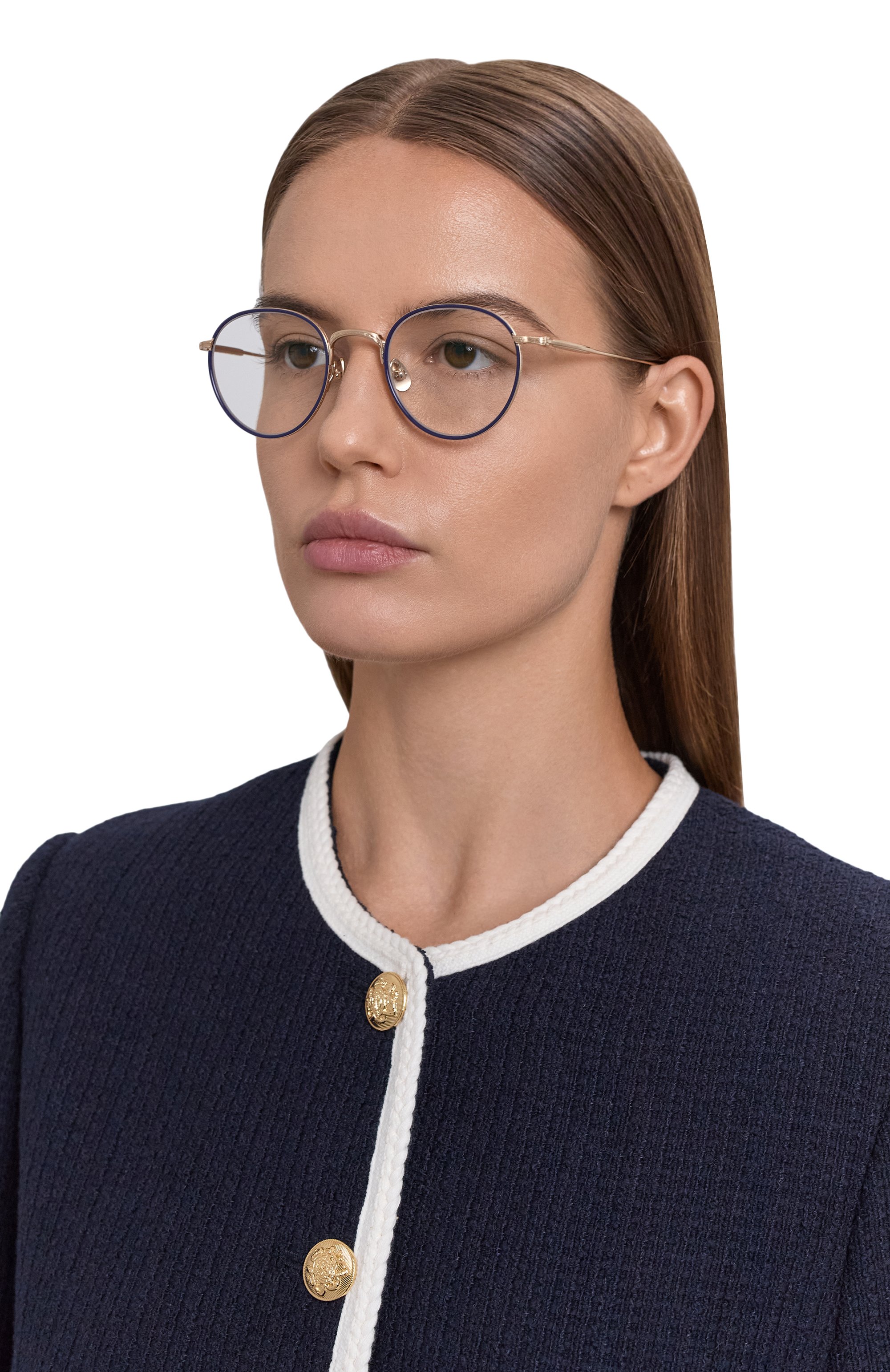 Оправа MATSUDA синего цвета по цене 58200 руб., арт. M3085-I BG-NVY, фото 3 Оправа MATSUDA, арт. M3085-I BG-NVY, фото 3