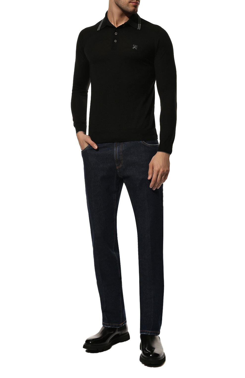 Поло из шерсти и шелка ZILLI, арт. MBY-PB008-FLASH/ML01, фото 2