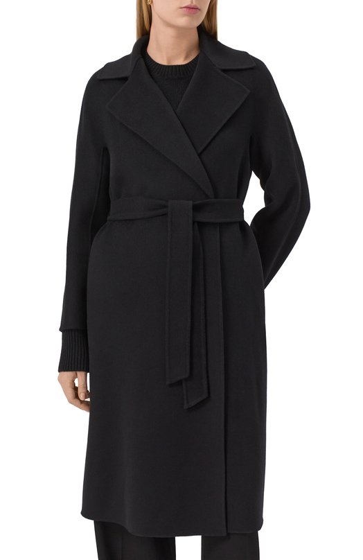 Пальто из шерсти и кашемира Max Mara Studio CLES Чёрный  CLES Фото 3