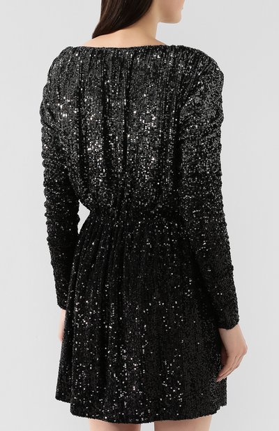 Платье с пайетками SAINT LAURENT, арт. 611963/YBSH2, фото 4