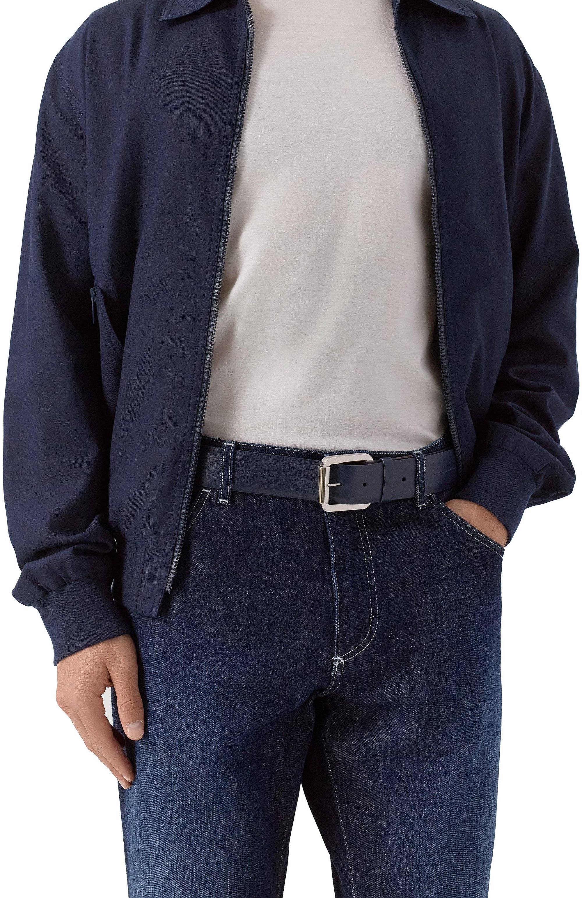 Кожаный ремень ZILLI, арт. B01440M1016VPAL00, фото 2