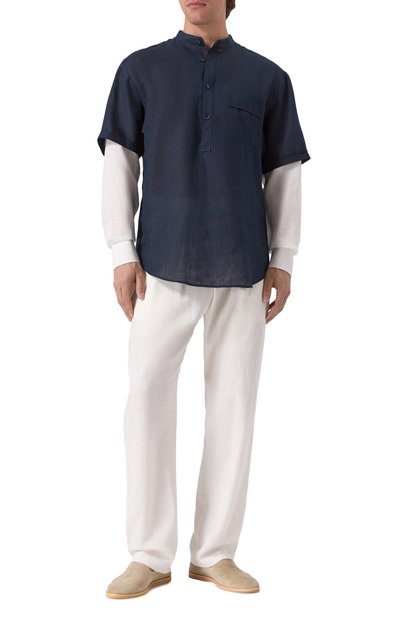 Брюки изо льна и вискозы HINNOMINATE, арт. HMABM01349, фото 2