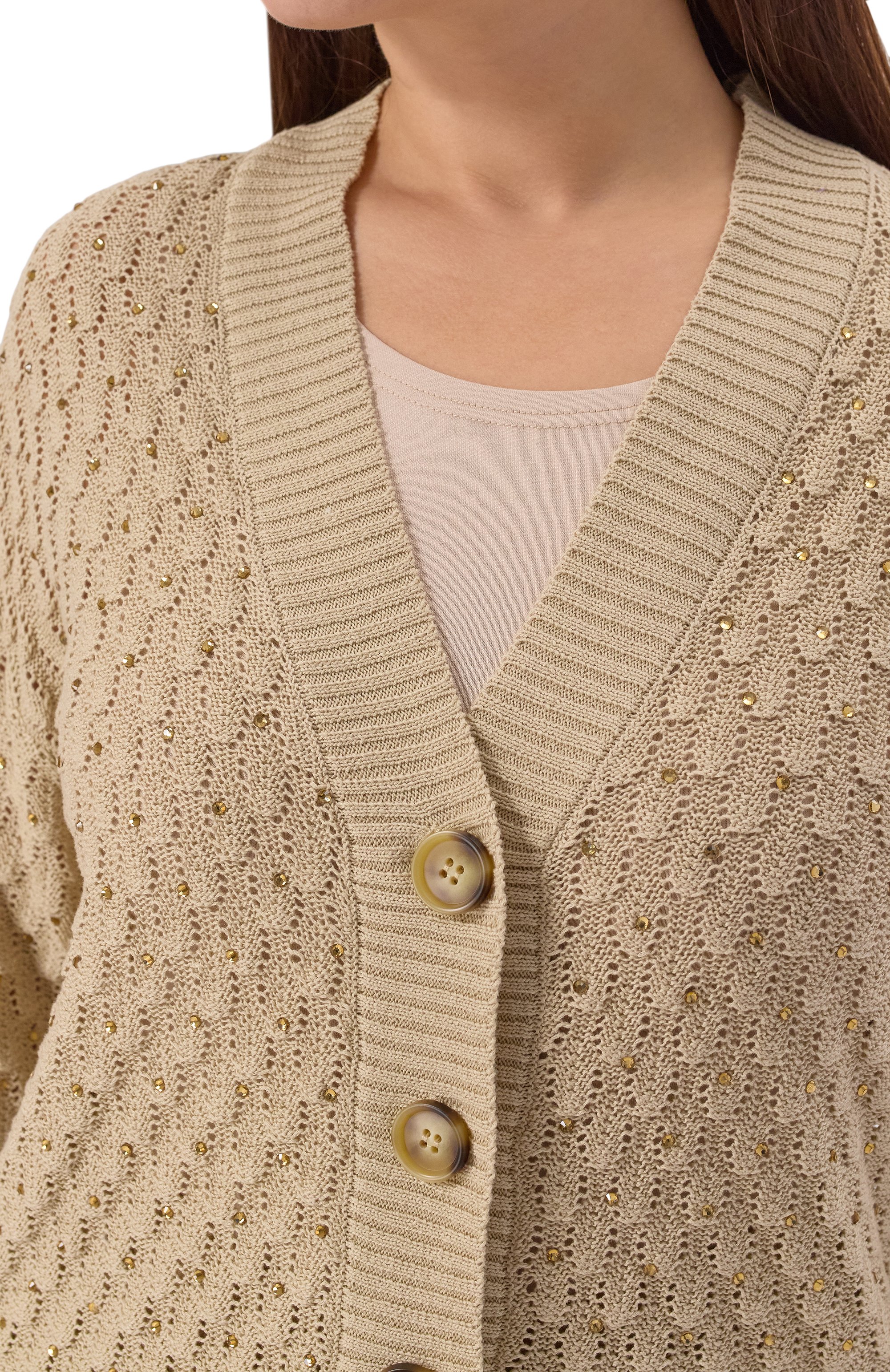 Хлопковый кардиган MARINA RINALDI, арт. ALPE, фото 5