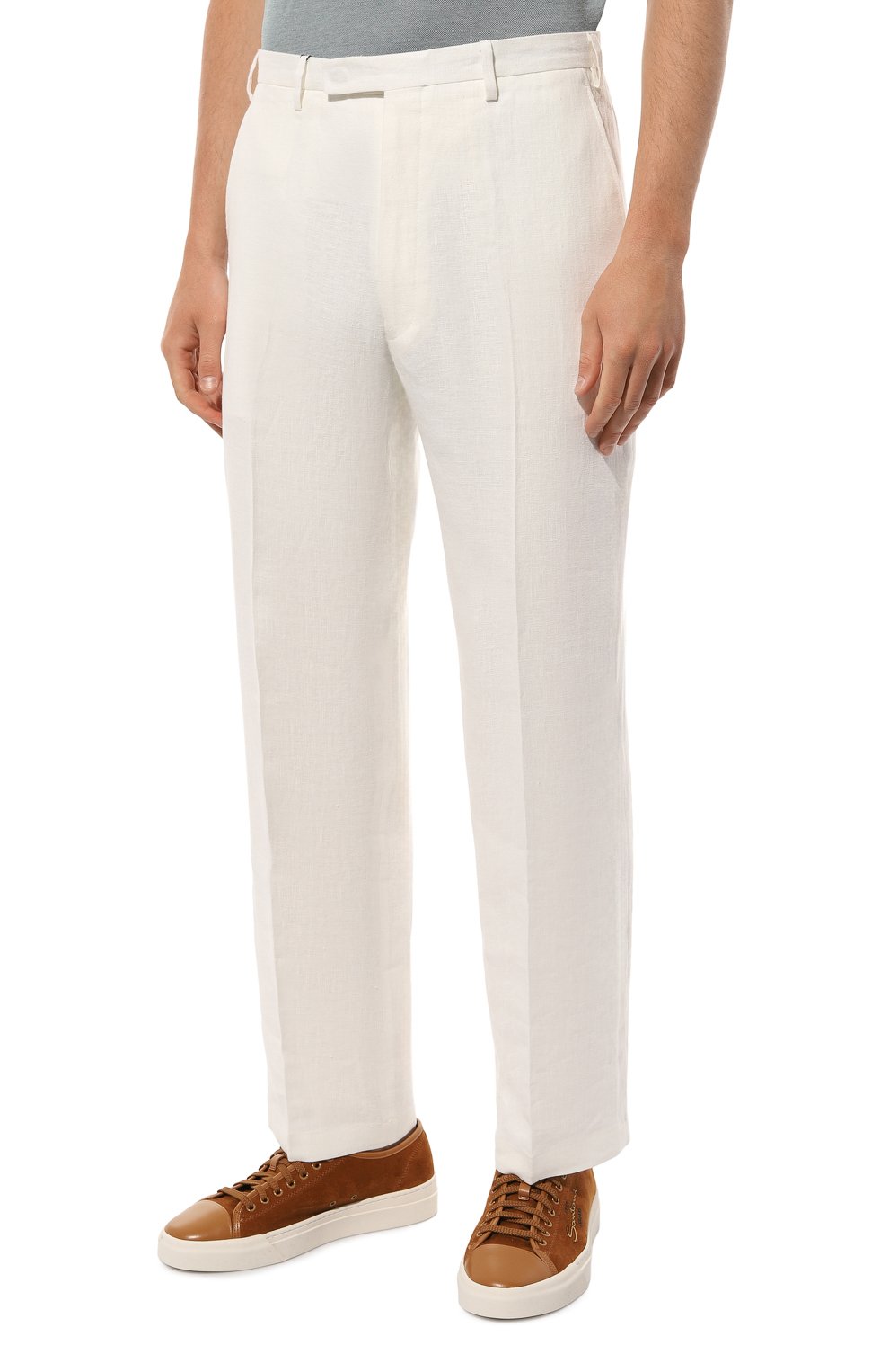 Льняные брюки MVST белого цвета по цене 56800 руб., арт. 30NM/8713, фото 3 Льняные брюки MVST, арт. 30NM/8713, фото 3