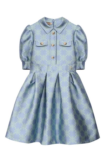 Платье ELIE SAAB JUNIOR тёмно-голубого цвета по цене 104500 руб., арт. EFAB146/TS1133, фото 1 Платье ELIE SAAB JUNIOR, арт. EFAB146/TS1133, фото 1